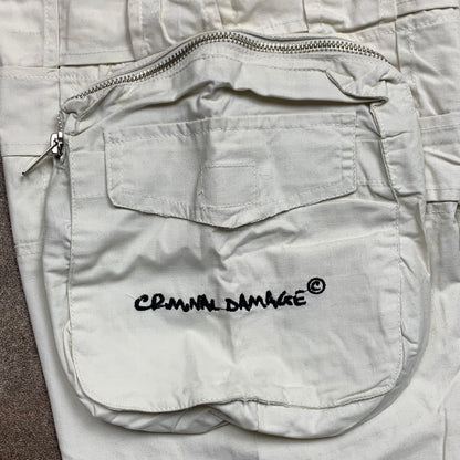 Criminal Damage 90s baggy checked cargo jeans
