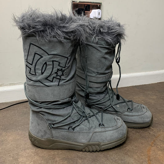DC Shoes 00s grey suede Chalet snow boots