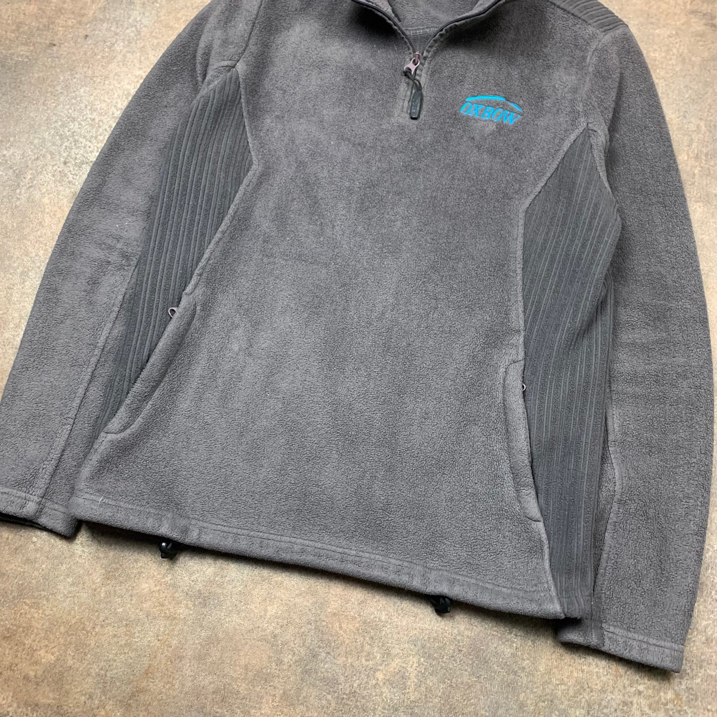 Oxbow 00s grey-brown quarter zip (M)