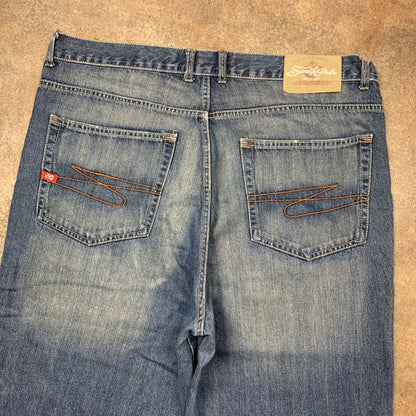 Southpole 00s red tab boot cut jeans (40")