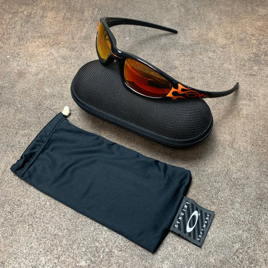 Oakley Software 90s flame graphic Straight Jacket sunglasses