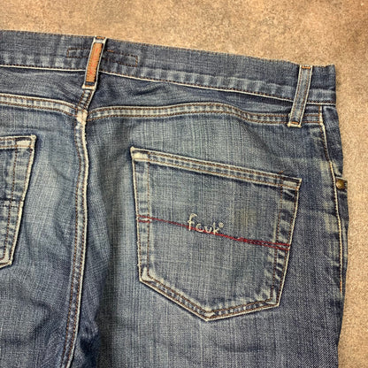 FCUK 00s baggy faded jeans (34")