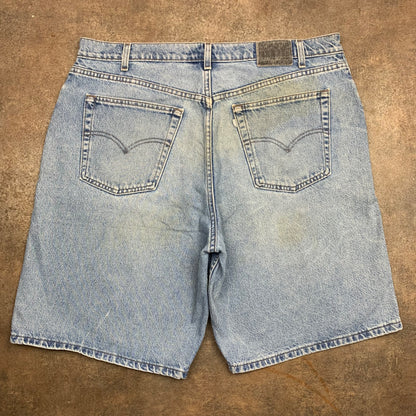 Levi's Silvertab 00s baggy pale blue jorts