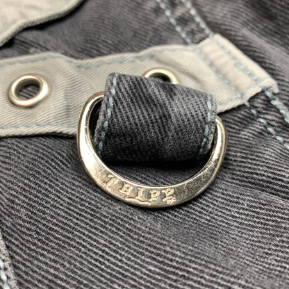 Tripp NYC 00s black baggy grunge cargo jorts