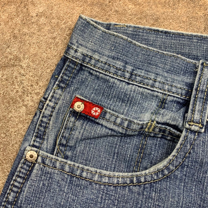 Southpole 00s red tab baggy jorts (36")