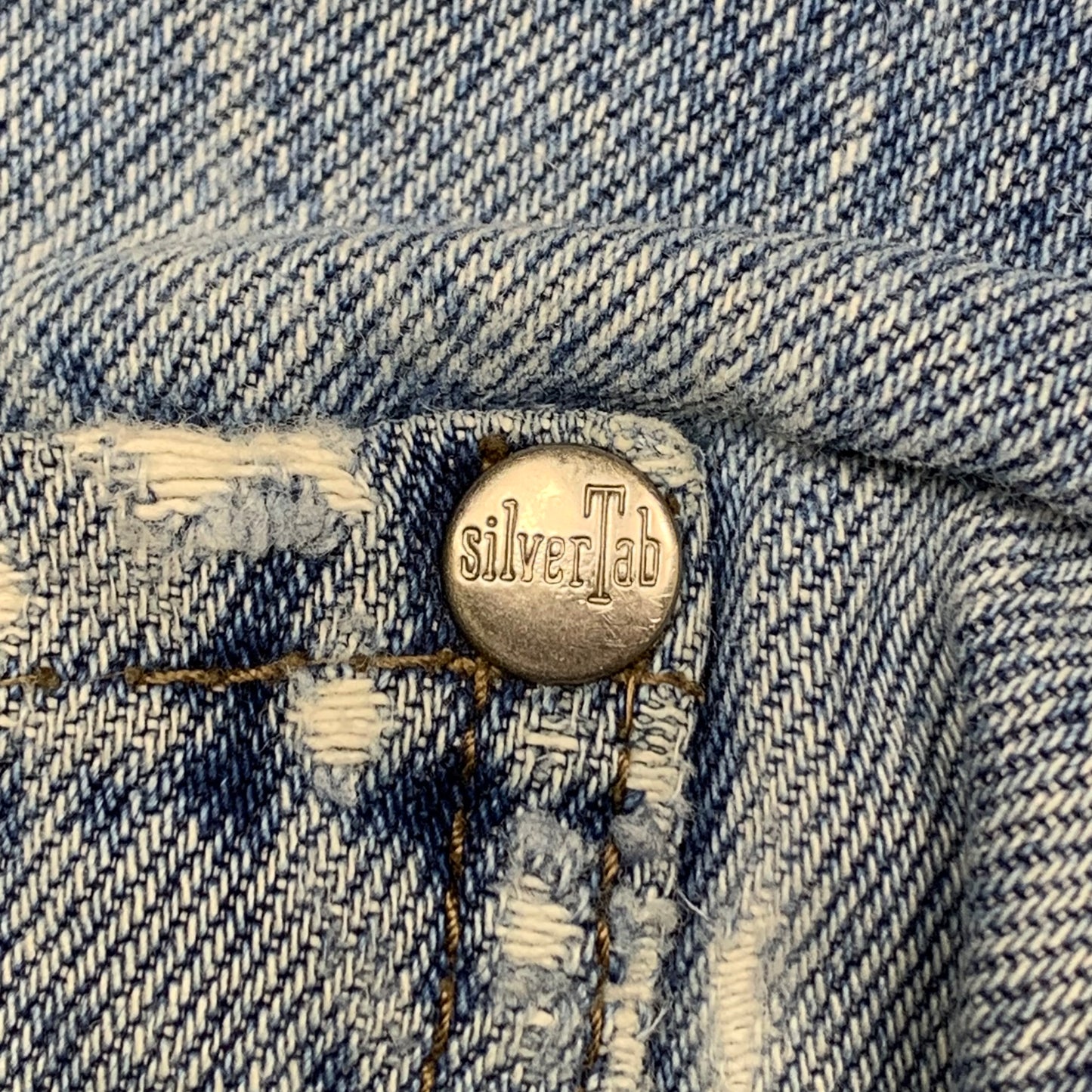 Levi's Silvertab 00s baggy pale jeans (36")