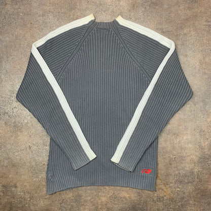 Rip Curl 00s grey asymmetrical knit