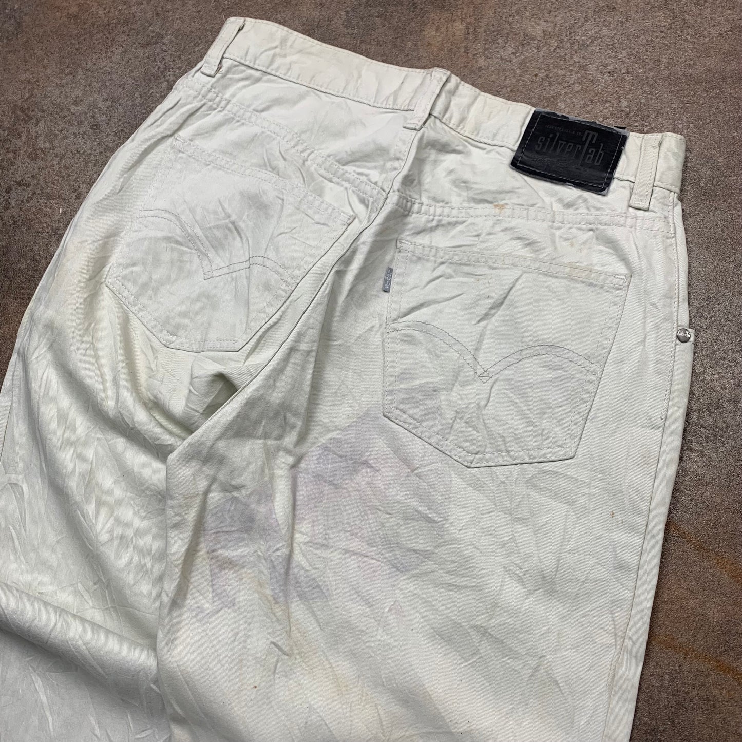 Levi's Silvertab 00s baggy cream jeans