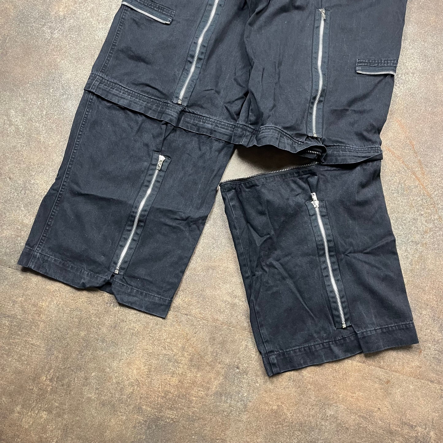 Tripp NYC 90s baggy zip off jeans (30")
