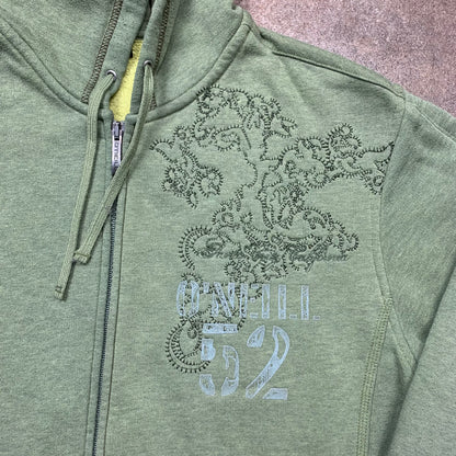 O’Neill 00s green graphic hoodie (M)