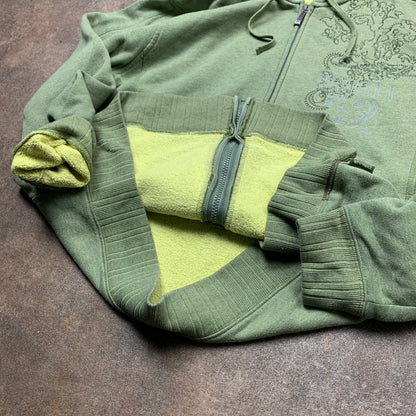 O’Neill 00s green graphic hoodie (M)