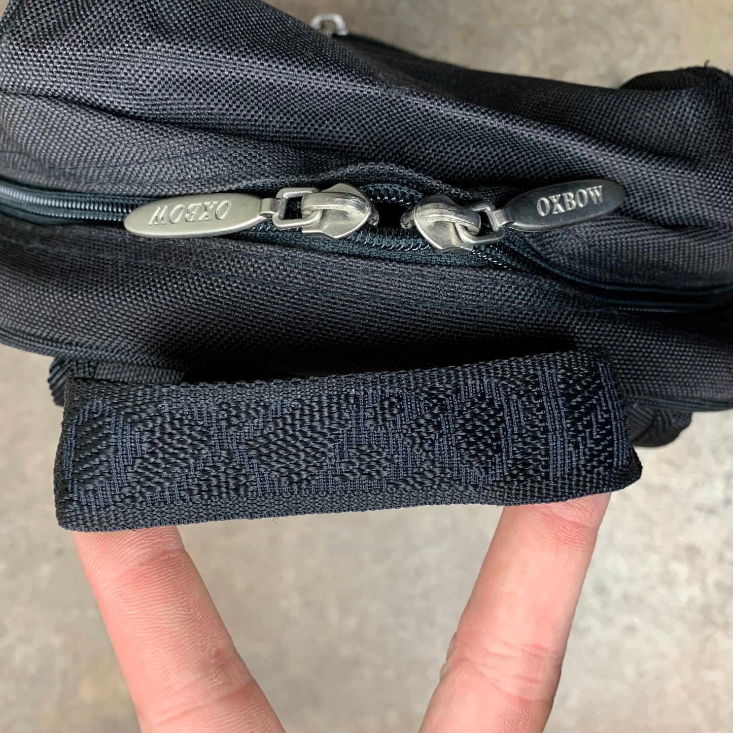 Oxbow 90s black mini backpack