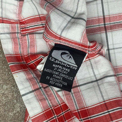 Quiksilver 00s plaid button shirt
