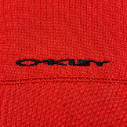 Oakley 00s red boxy zip hoodie