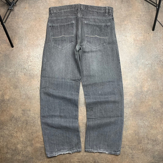 Avirex 00s baggy grey grunge denim jeans