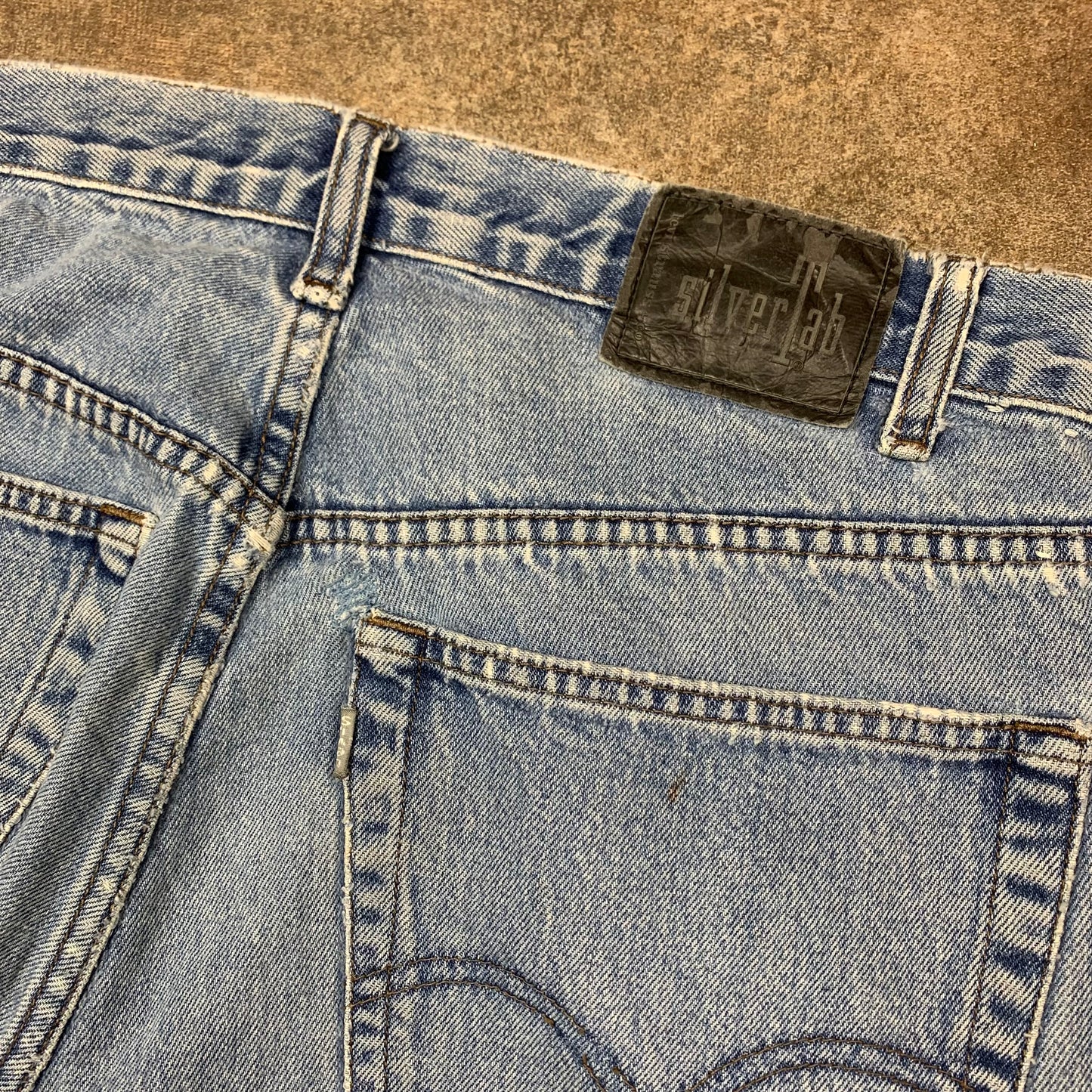Levi's Silvertab 00s baggy pale jeans (36")