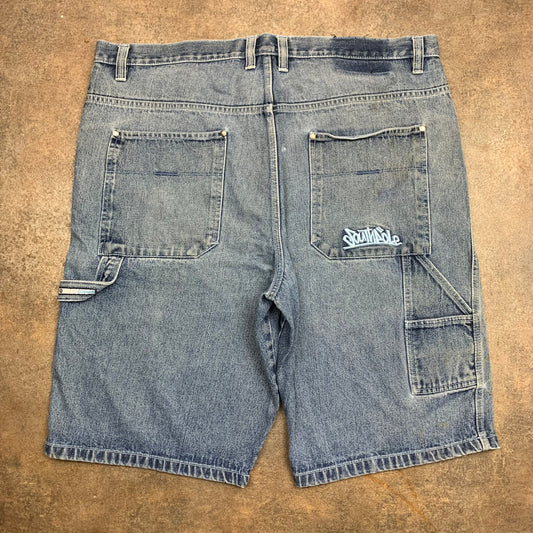 Southpole 90s blue baggy carpenter jorts