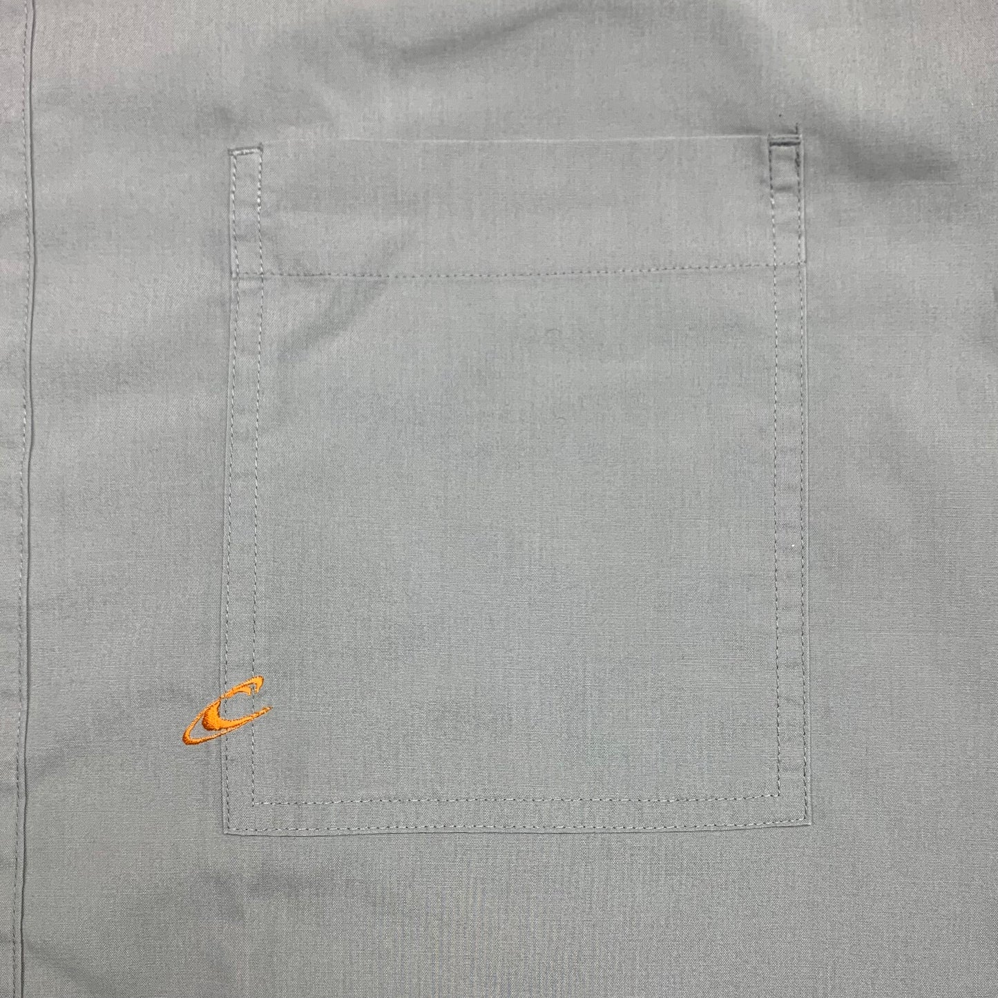 O'Neill 90s grey graphic button pocket shirt