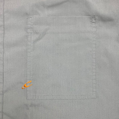 O'Neill 90s grey graphic button pocket shirt