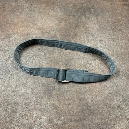 Mecca 00s grey graphic webbed belt