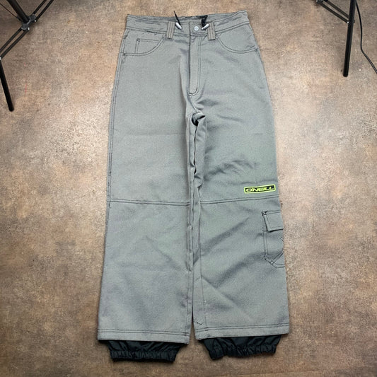O'Neill 00s grey checkered ski salopettes