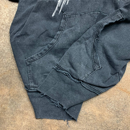 Affliction 00s black Birds of Prey hoodie