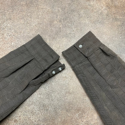 Rip Curl 90s brown cut & sew graphic shirt