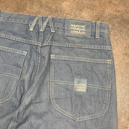 Marithé + François Girbaud 00s baggy grey-blue jeans