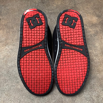 DC Shoes Court Graffik black red chunky graphic trainers