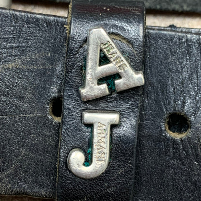 Armani Jeans 00s black logo belt