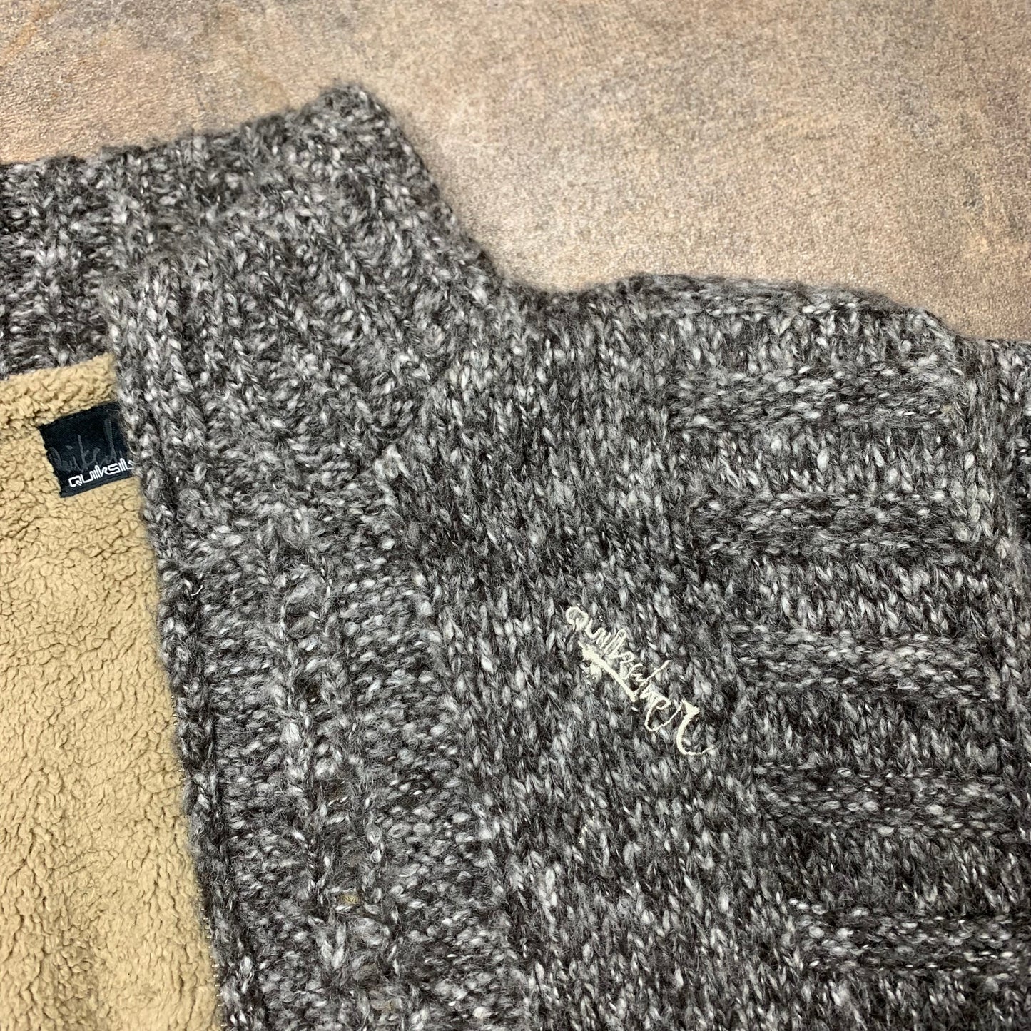 Quiksilver 00s lined knit sweater (XL)
