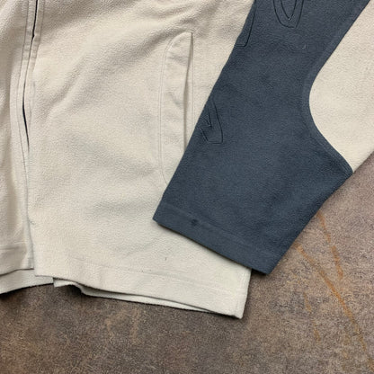 Billabong 00s embroidered cream fleece