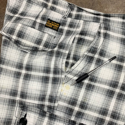 G-Star Raw 00s baggy plaid cargo shorts