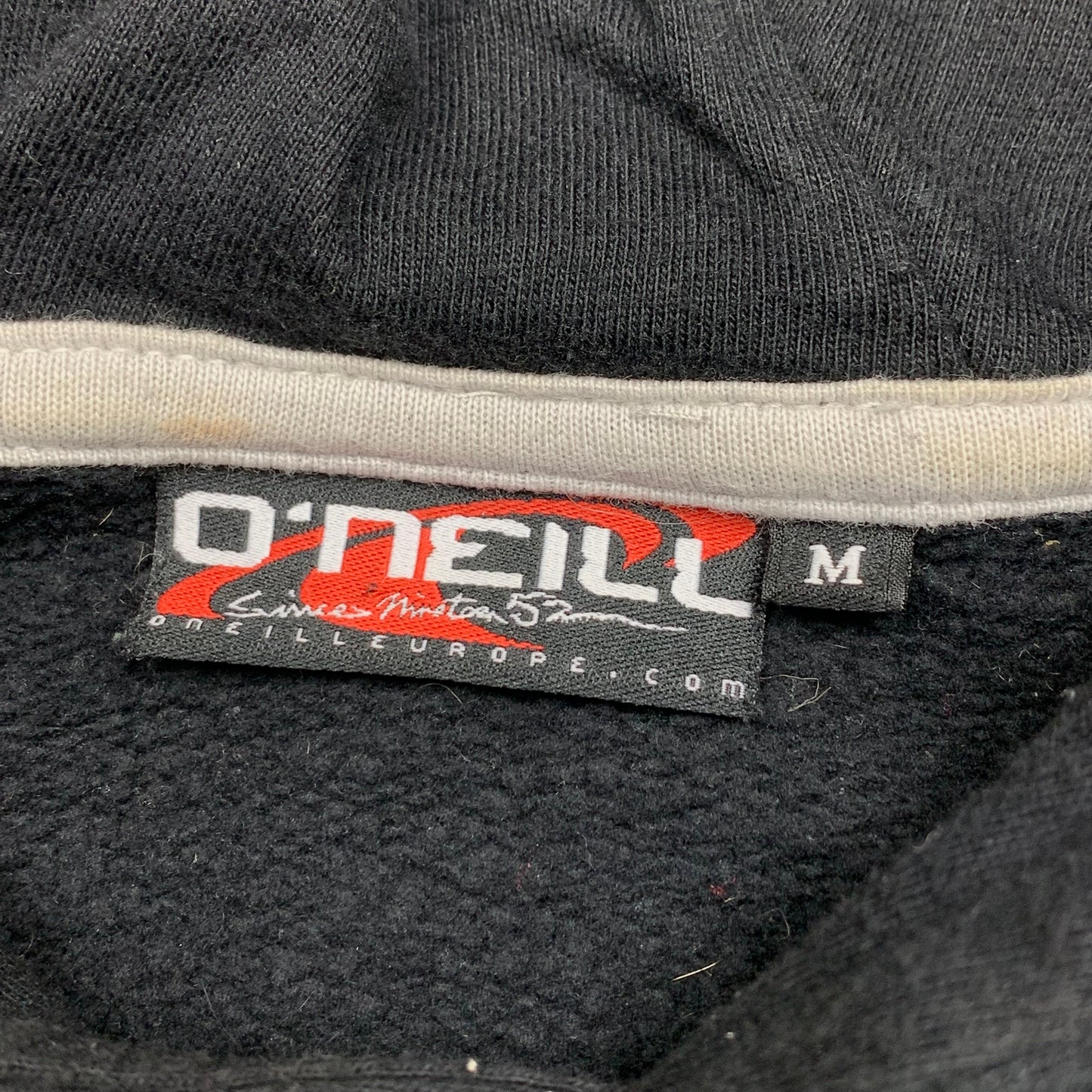 O'Neill 00s black graphic boxy hoodie