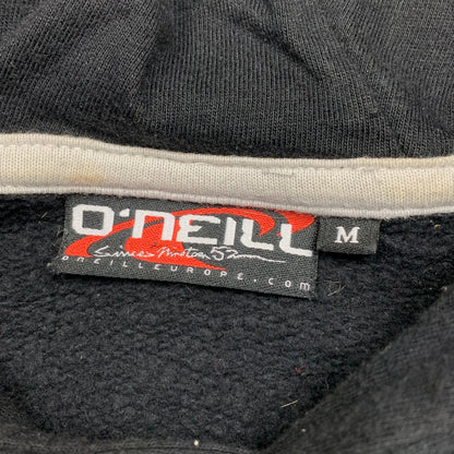 O'Neill 00s black graphic boxy hoodie