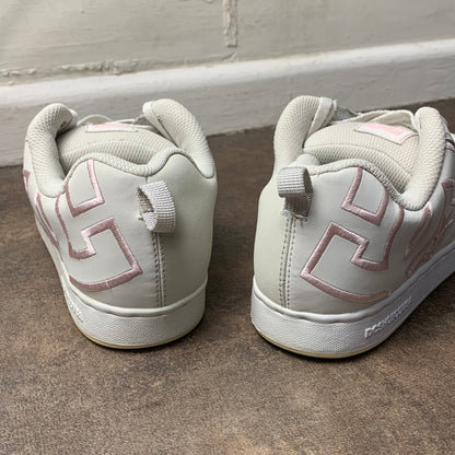 DC Shoes Court Graffik white pink chunky trainers
