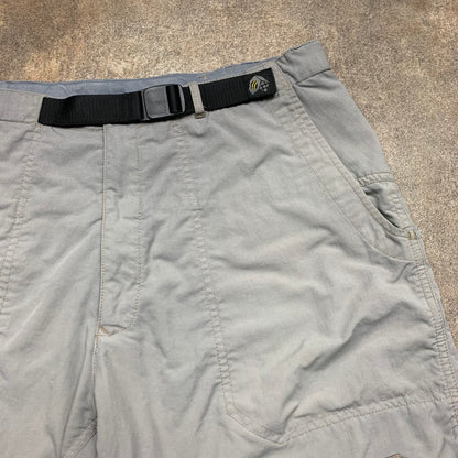 Mountain Hardwear 00s grey faded baggy shorts