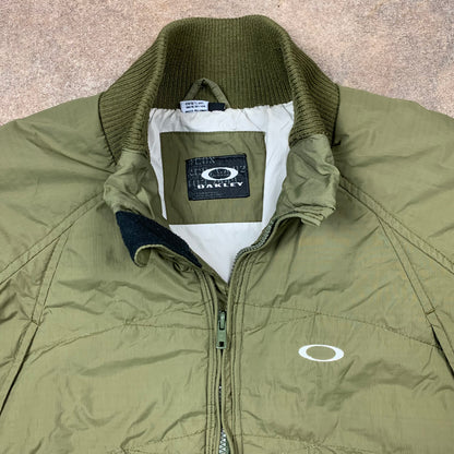 Oakley 00s green utilised puffer jacket (L)