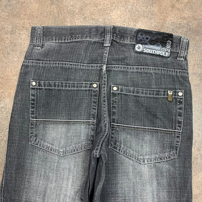 Southpole 00s baggy black grey jeans