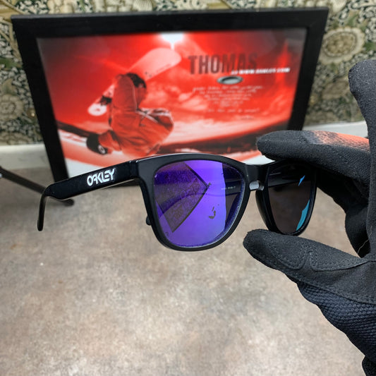 Oakley Frogskin black purple sunglasses