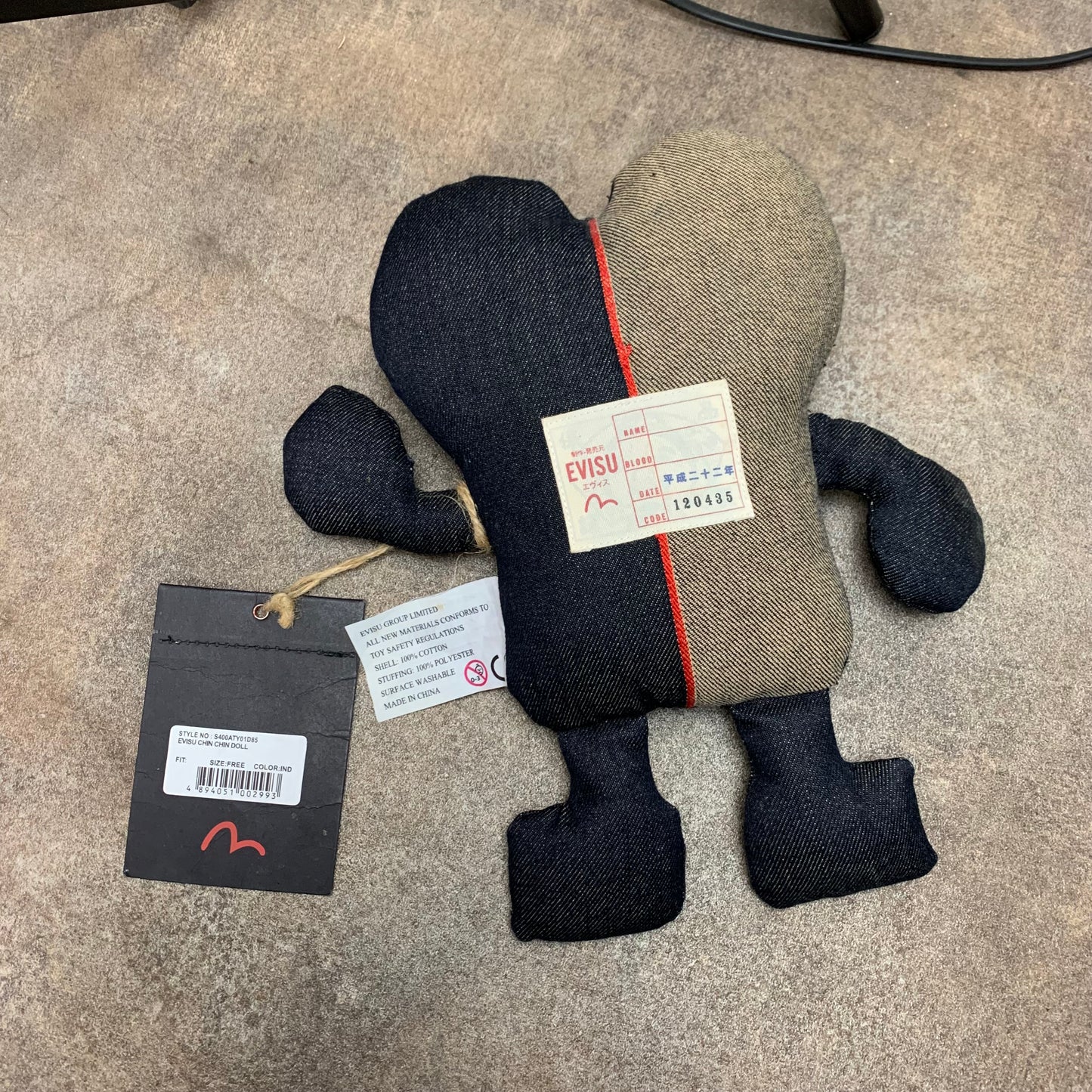 Evisu 00s Chin Chin denim doll