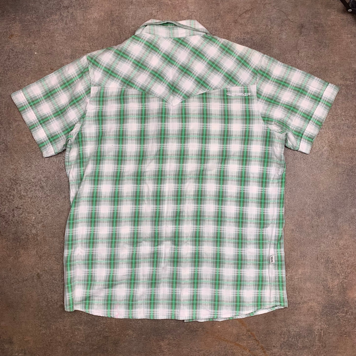 Quiksilver 00s plaid button shirt (S)