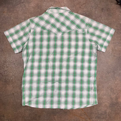Quiksilver 00s plaid button shirt (S)