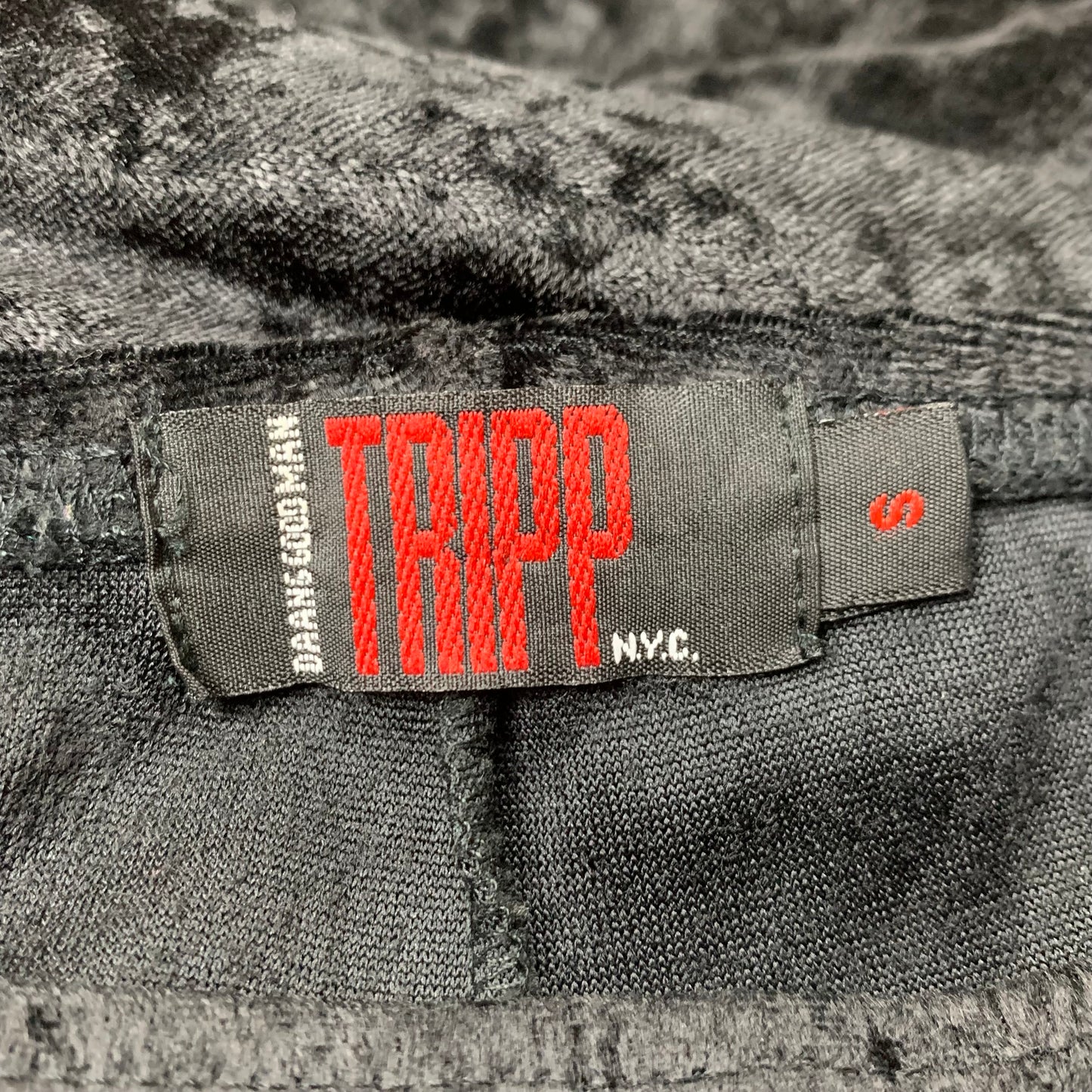 Tripp NYC 90s black velvet maxi skirt (S)