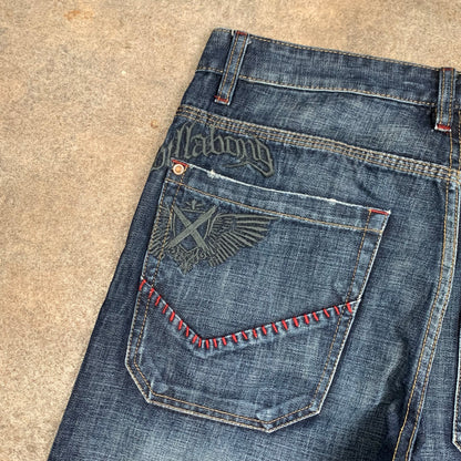 Billabong 00s baggy navy denim jeans