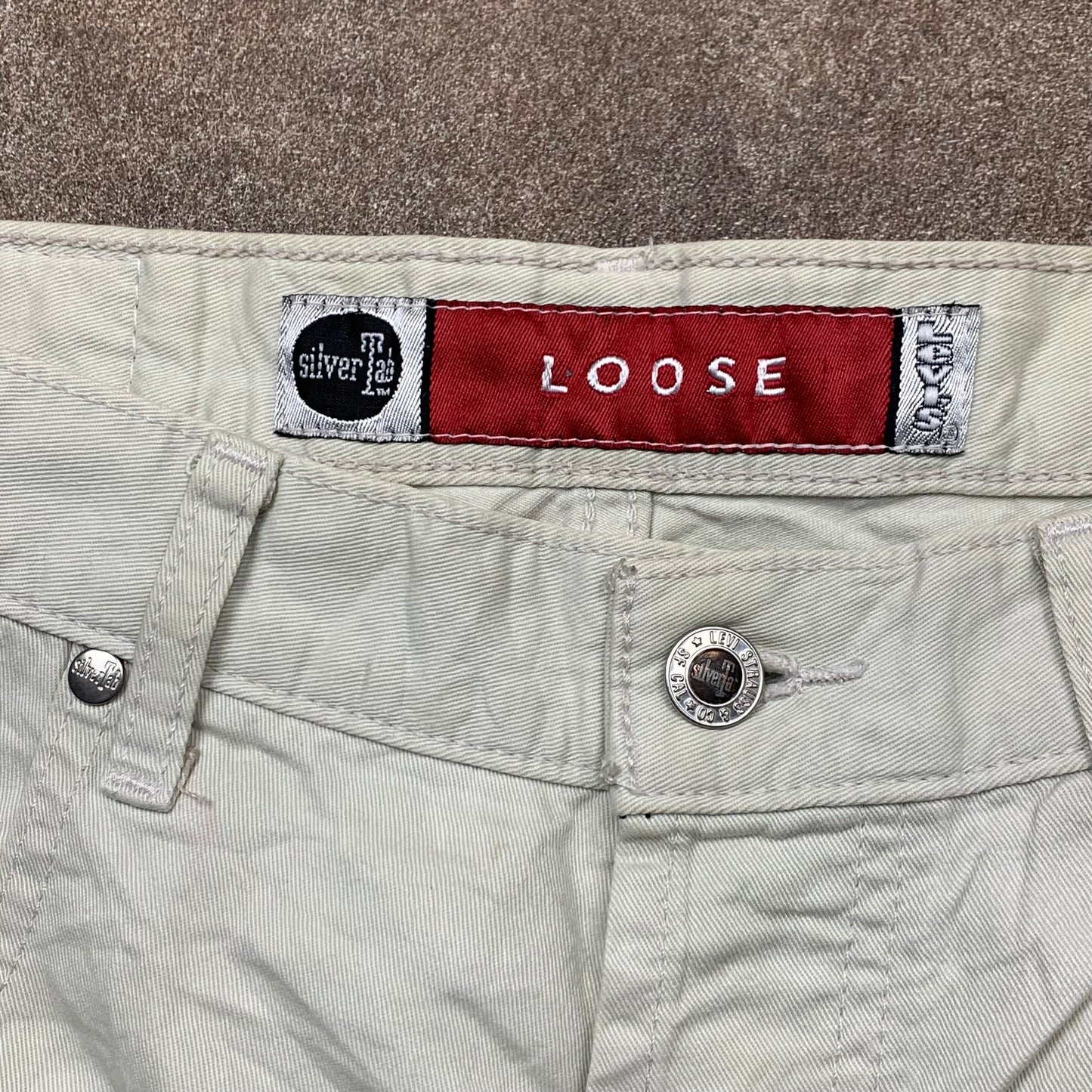 Levi's Silvertab 00s baggy cream jeans