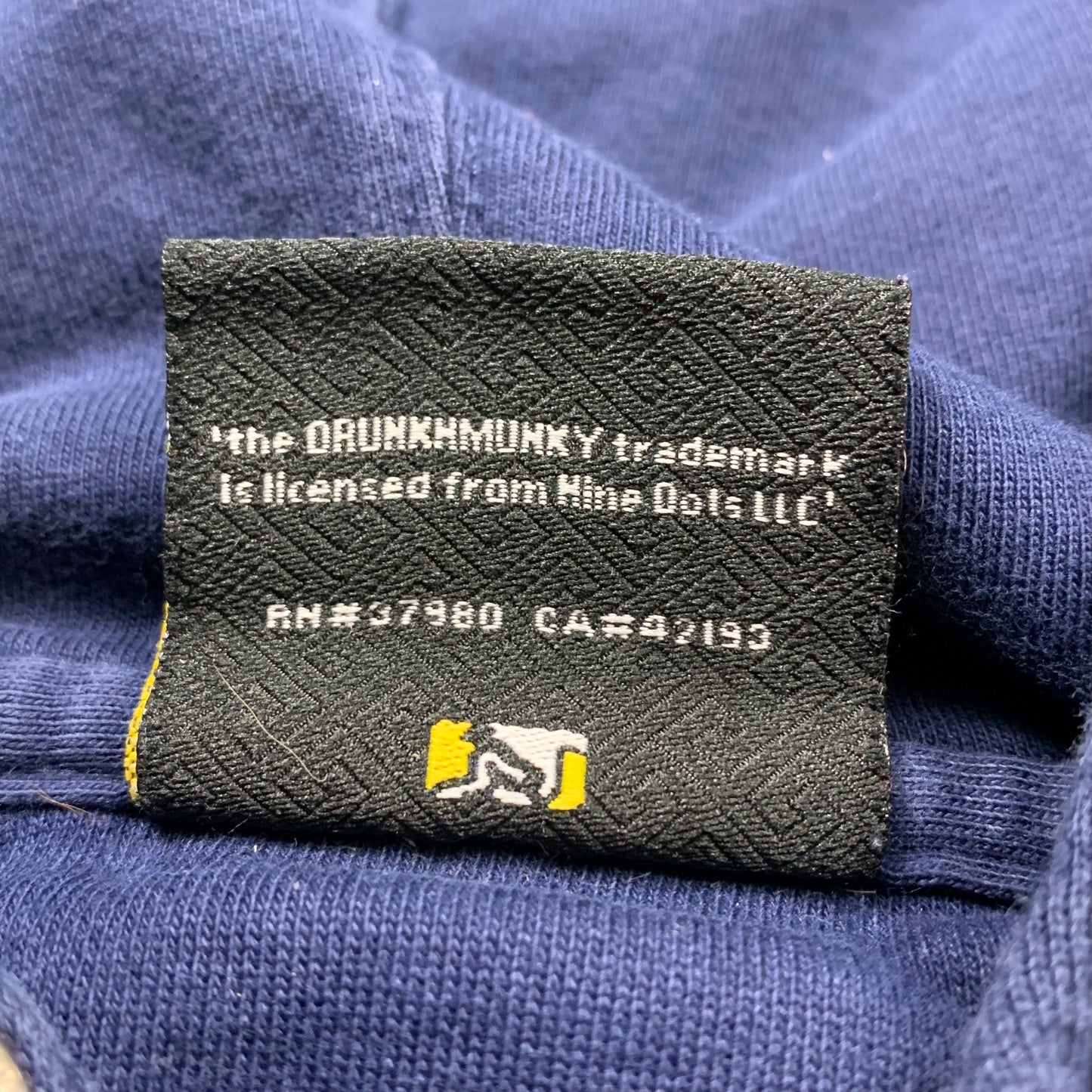 Drunknmunky 00s boxy graphic hoodie (M)