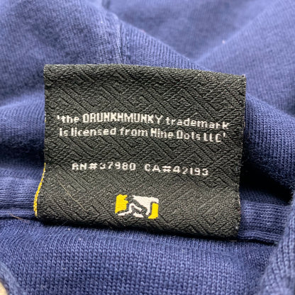 Drunknmunky 00s boxy graphic hoodie (M)