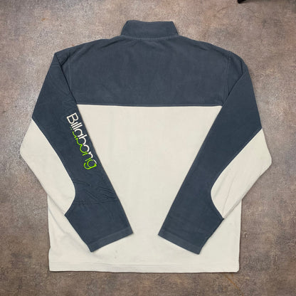 Billabong 00s embroidered cream fleece