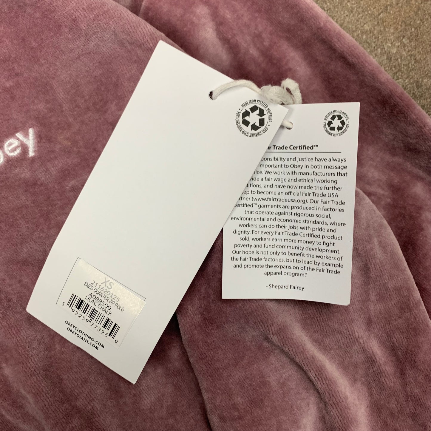 Obey Women's deadstock crop jumper (XS)
